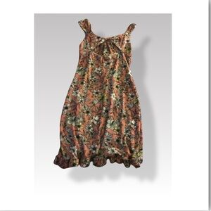 No Boundaries Cream and Yellow Ruffled Tiered Mini Sundress